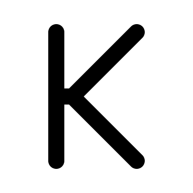 Letter K Free Open-Source SVG Icon (Tabler Icons)