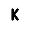 Small Letter K Free Open-Source SVG Icon