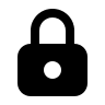 Filled Lock Symbol (Tabler) Free Open-Source SVG Icon