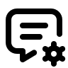 Message Settings Gear Free Open-Source SVG Icon