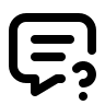 Message with Question (Tabler) Free Open-Source SVG Icon