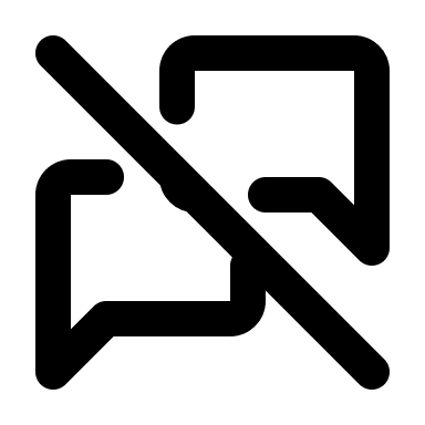 Messages Disabled Free Open-Source SVG Icon (Tabler Icons)