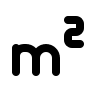 Square Meter Measurement Free Open-Source SVG Icon