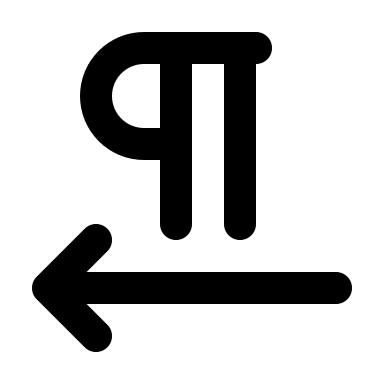 Pilcrow Left Paragraph Symbol Free Open-Source SVG Icon (Tabler Icons)