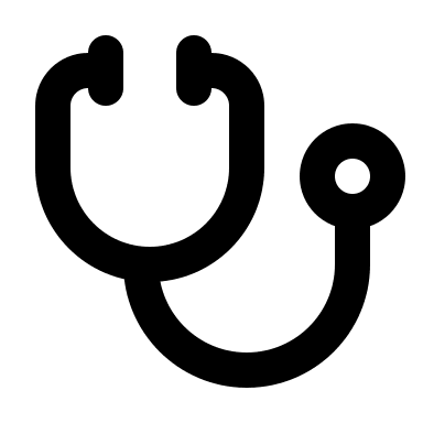 Stethoscope Medical Tool Free Open-Source SVG Icon (Tabler Icons)