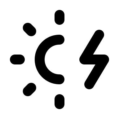 Electricity from Sunlight Free Open-Source SVG Icon (Tabler Icons)