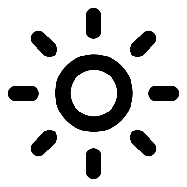 High Sun (Tabler) Free Open-Source SVG Icon (Tabler Icons)