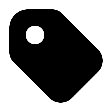 Filled Tag Label (Tabler) Free Open-Source SVG Icon (Tabler Icons)