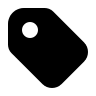 Filled Tag Label (Tabler) Free Open-Source SVG Icon