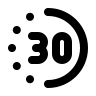 30 Minutes Duration Timer Free Open-Source SVG Icon