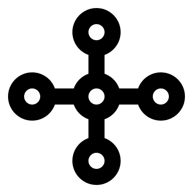 Star Topology Network (Tabler) Free Open-Source SVG Icon (Tabler Icons)