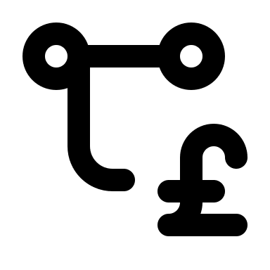 Pound Transaction (Tabler) Free Open-Source SVG Icon (Tabler Icons)