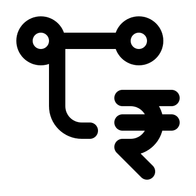 Rupee Transaction (Tabler) Free Open-Source SVG Icon (Tabler Icons)