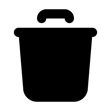 Trash Bin (Filled) Free Open-Source SVG Icon (Tabler Icons)