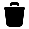 Trash Bin (Filled) Free Open-Source SVG Icon