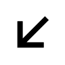 Left Down Arrow (TDesign) Free Open-Source SVG Icon