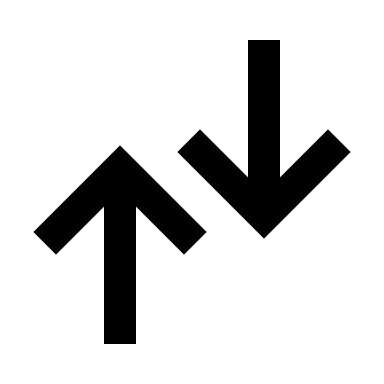 Up and Down Arrow (TDesign) Free Open-Source SVG Icon (TDesign Icons)