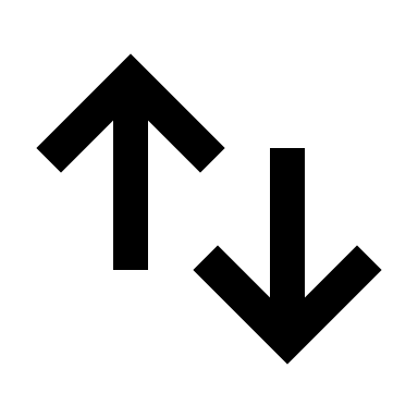 Three-Way Up and Down Arrow (TDesign) Free Open-Source SVG Icon (TDesign Icons)