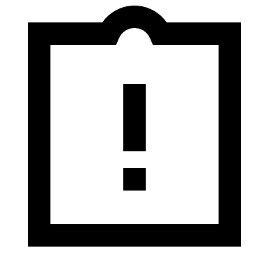 Assignment Error Notification Free Open-Source SVG Icon (TDesign Icons)