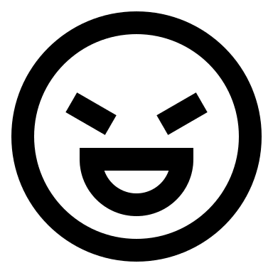 Bad Laugh Emoji Free Open-Source SVG Icon (TDesign Icons)