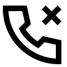 Cancel Call Action Free Open-Source SVG Icon