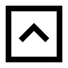 Chevron Up Rectangle Free Open-Source SVG Icon