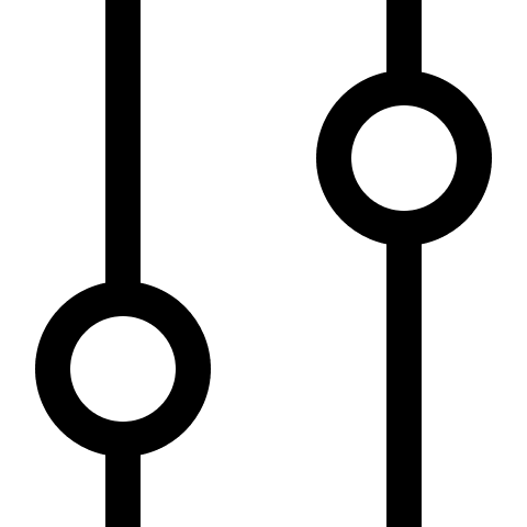 Vertical Adjustment Control (Outline) Free Open-Source SVG Icon (Teenyicons)