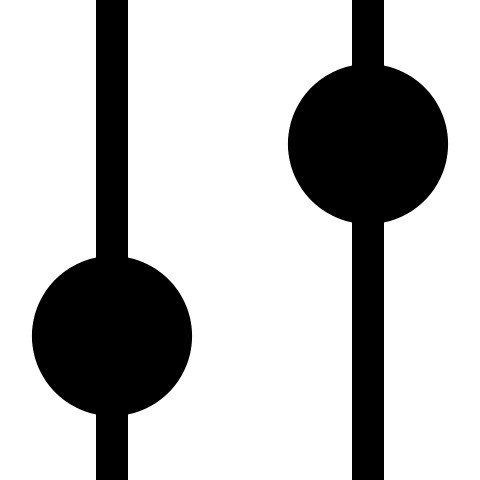 Vertical Adjustment Control (Solid) Free Open-Source SVG Icon (Teenyicons)