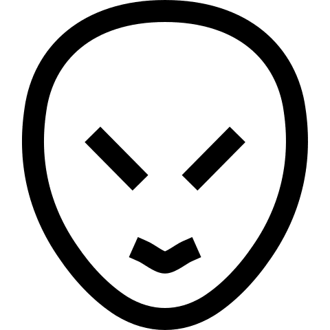 Alien (Outline) Free Open-Source SVG Icon (Teenyicons)