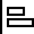 Left Alignment Tool (Outline) Free Open-Source SVG Icon