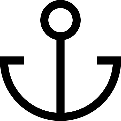 Anchor Symbol (Outline) Free Open-Source SVG Icon (Teenyicons)