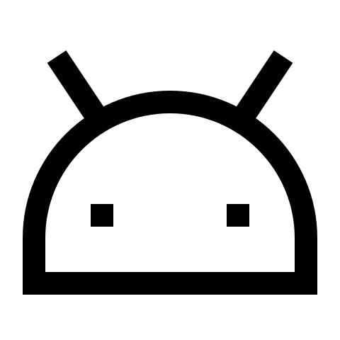 Android Operating System (Outline) Free Open-Source SVG Icon (Teenyicons)