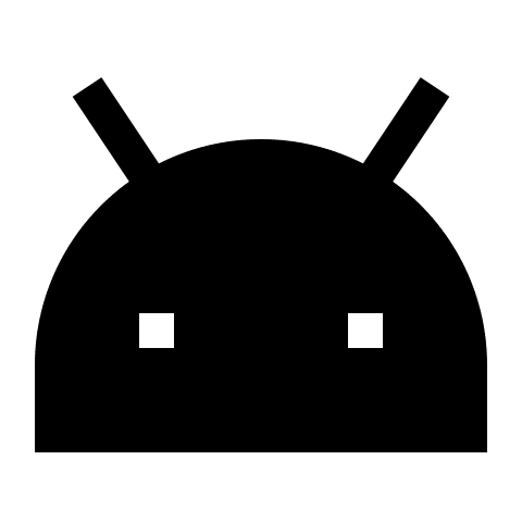 Android Operating System (Solid) Free Open-Source SVG Icon (Teenyicons)