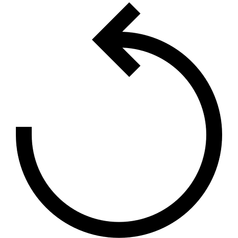 Anti-Clockwise Rotation (Solid) Free Open-Source SVG Icon (Teenyicons)