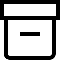 Archive Storage Container (Outline) Free Open-Source SVG Icon