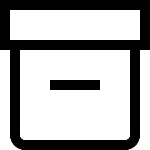 Archive Storage Container (Outline) Free Open-Source SVG Icon (Teenyicons)