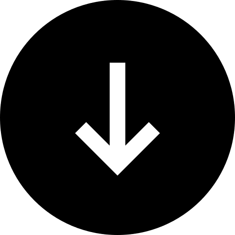 Solid Downward Arrow in Circle (Teenyicons) Free Open-Source SVG Icon (Teenyicons)