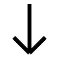 Downward Arrow (Outline) Free Open-Source SVG Icon