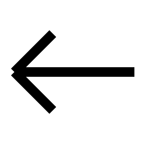 Left Arrow Directional Indicator (Outline) Free Open-Source SVG Icon (Teenyicons)