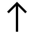 Upward Arrow (Outline) Free Open-Source SVG Icon