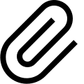 Attachment Symbol (Outline) Free Open-Source SVG Icon