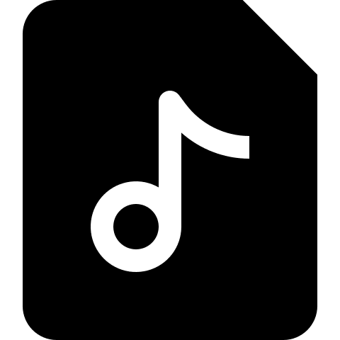 Audio Document File (Solid) Free Open-Source SVG Icon (Teenyicons)