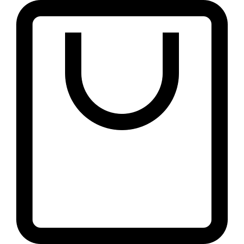 Alternative Bag Design (Outline) Free Open-Source SVG Icon (Teenyicons)