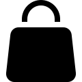 Solid Shopping Bag (Teenyicons) Free Open-Source SVG Icon