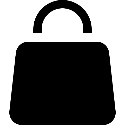 Solid Shopping Bag (Teenyicons) Free Open-Source SVG Icon (Teenyicons)