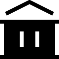 Bank Building (Solid) Free Open-Source SVG Icon