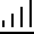 Solid Bar Chart Visualization (Teenyicons) Free Open-Source SVG Icon