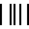 Solid Barcode Design (Teenyicons) Free Open-Source SVG Icon