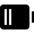 Battery Level 2 (Solid) Free Open-Source SVG Icon