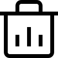 Trash Bin (Outline) Free Open-Source SVG Icon